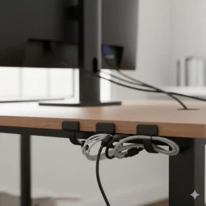 A sleek, flexible LED desk lamp with adjustable color temperatures, considered an essential yet interesting office supply for optimal desk lighting.