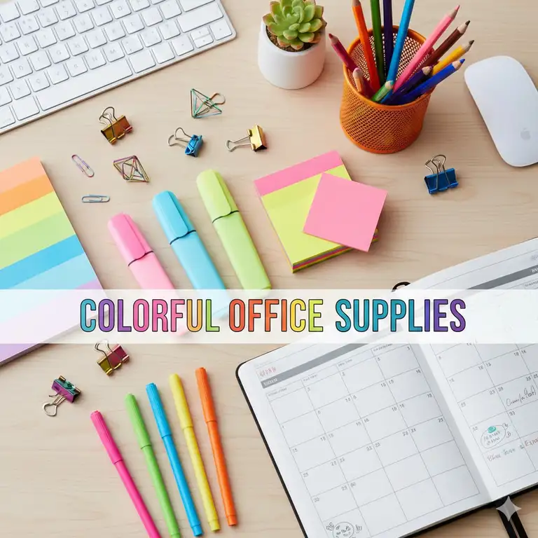 Colorful Office Supplies: 7 Amazing Ways to Boost Your Productivity