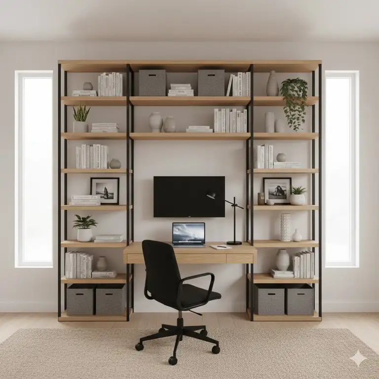 7 Best Shelving Unit With Desk Options for Your Home Office (2026)
