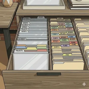 Illustration 3: Industrial-grade grey steel 3 drawer lateral file cabinets designed for high-volume commercial use.